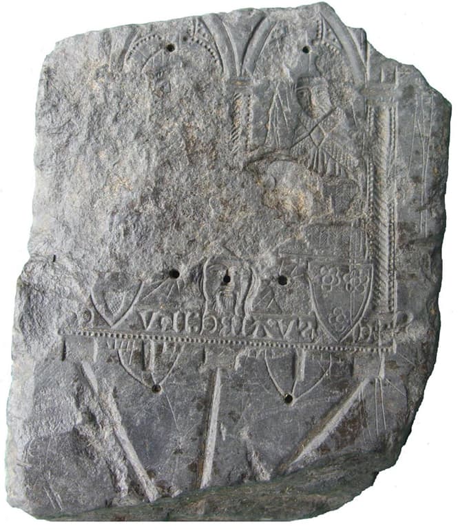 Stone mold found near Machy in 2009 used to cast Lirey pilgrimage badges